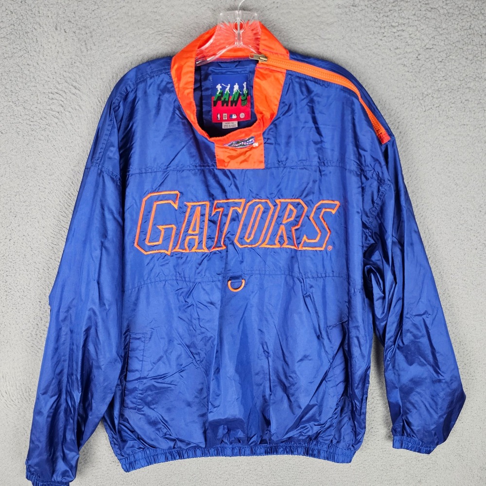 Fans Gear Windbreaker Mens XL Blue Florida Gators Vintage Pullover Jacket